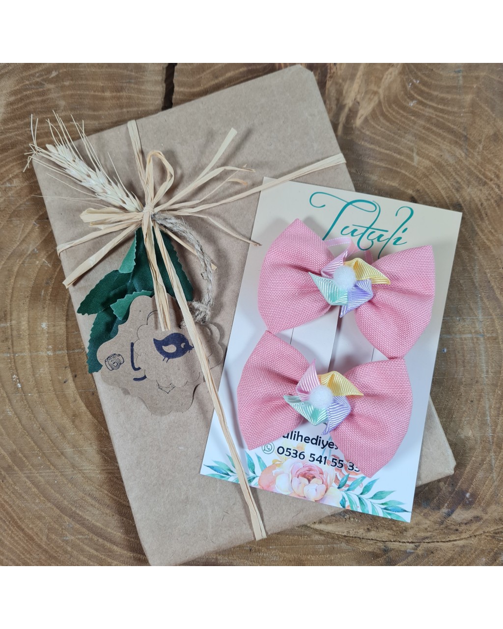 İkili Rüzgar Gülü Klips Toka