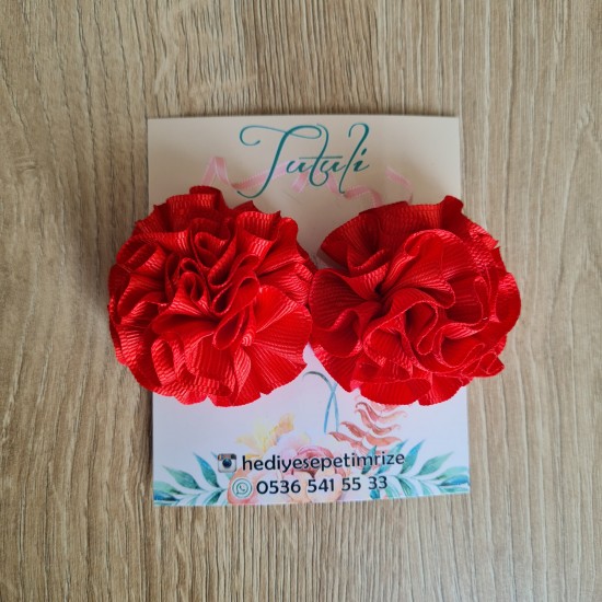 Yıldız Desenli Somon Lastik Toka