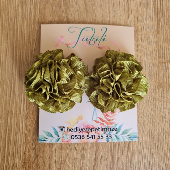 Yıldız Desenli Somon Lastik Toka