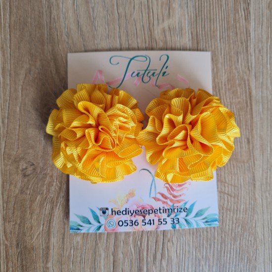 Yıldız Desenli Somon Lastik Toka